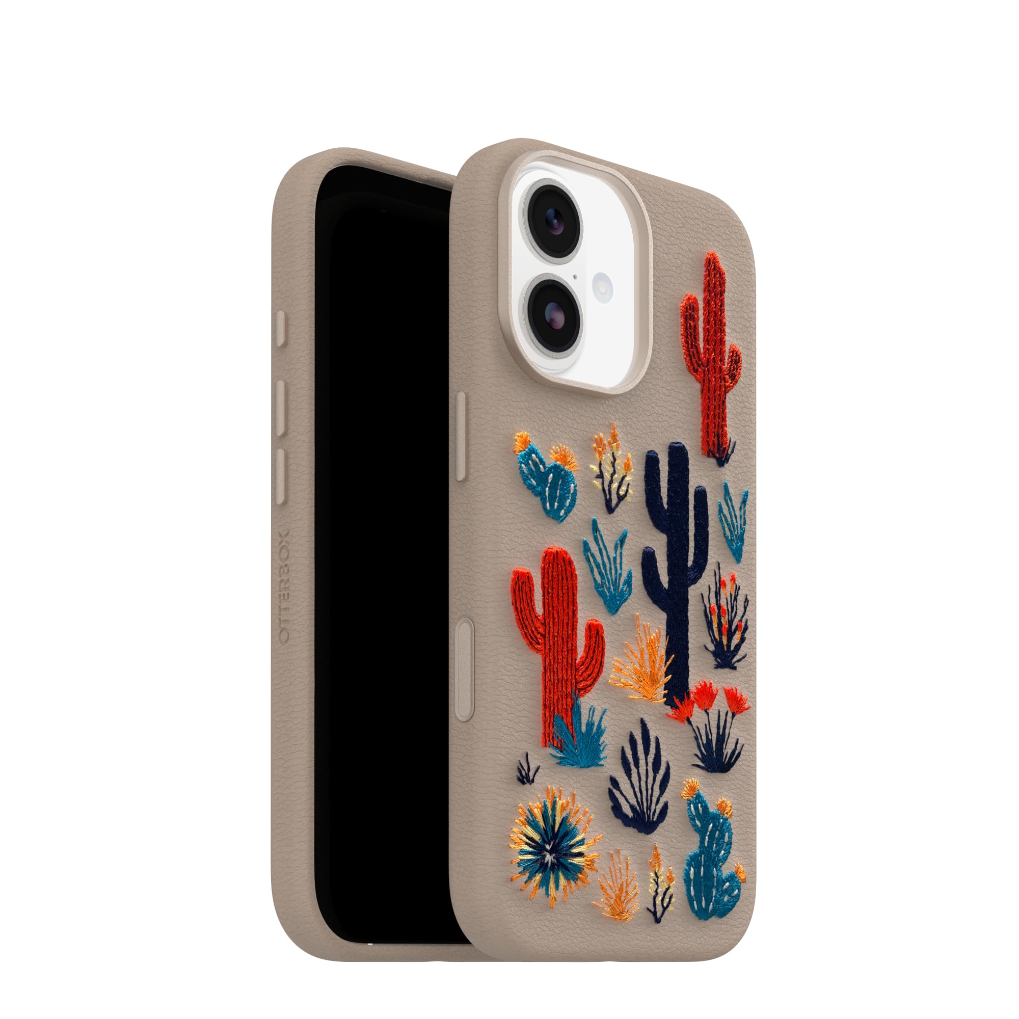 OtterBox iPhone 17 Symmetry Series Cactus Leather Embroidery Case